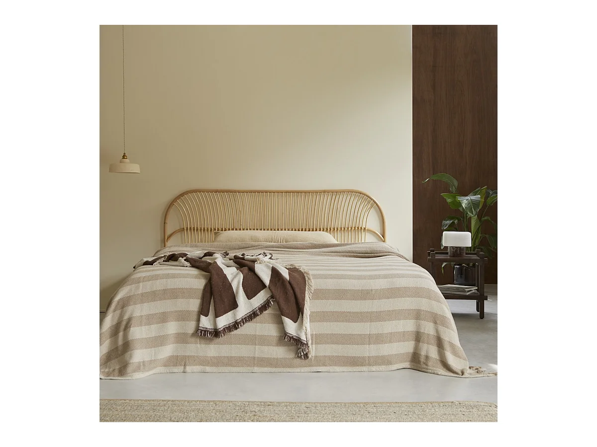 Tête de lit en tiges de rotin 200 Colette