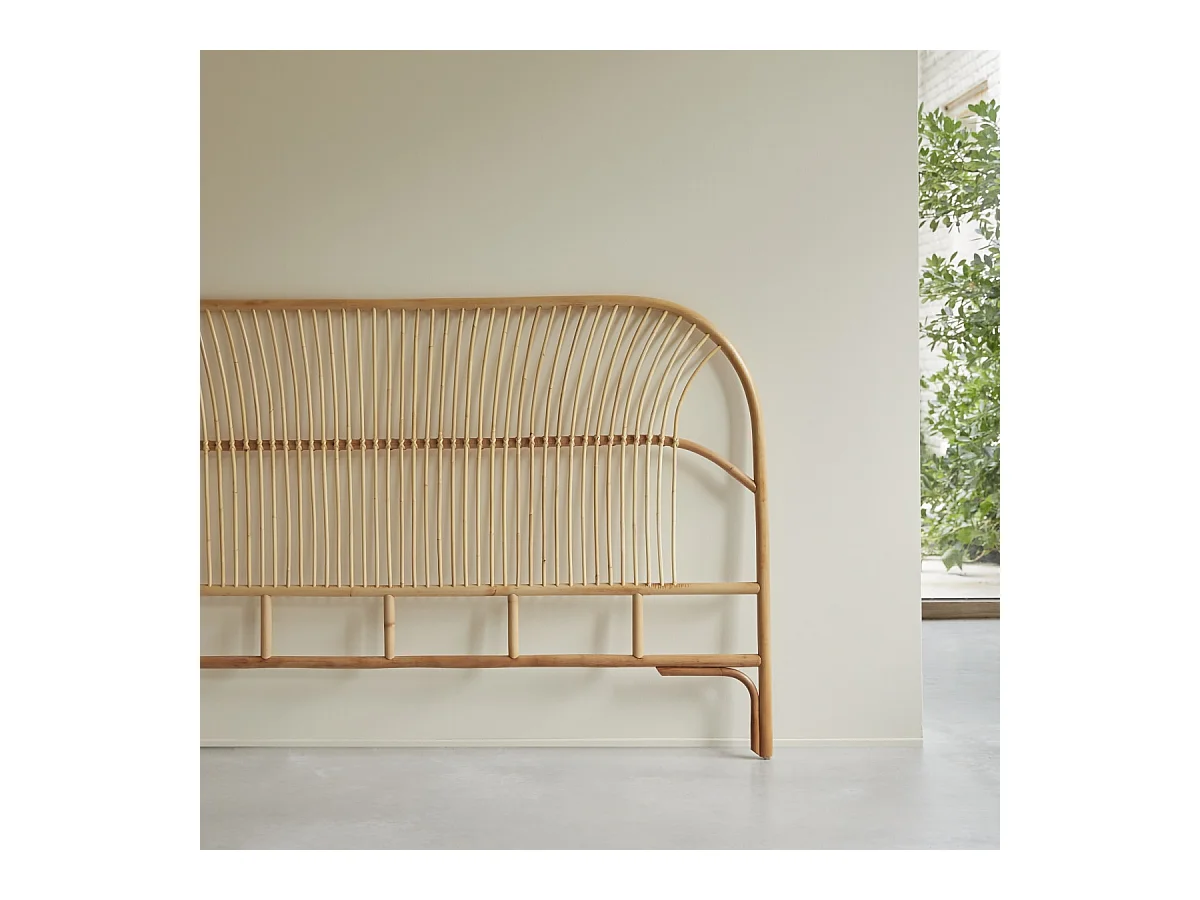 Tête de lit en tiges de rotin 200 Colette