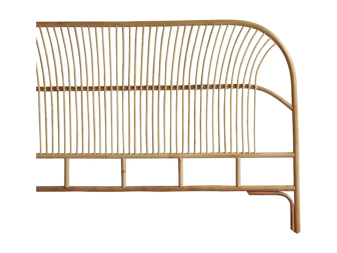 Bett-Kopfteil aus Rattanstäben 200 Colette