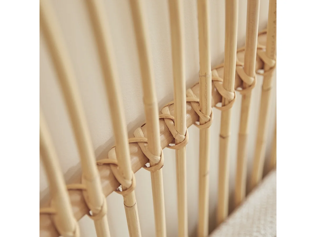 Bett-Kopfteil aus Rattanstäben 200 Colette
