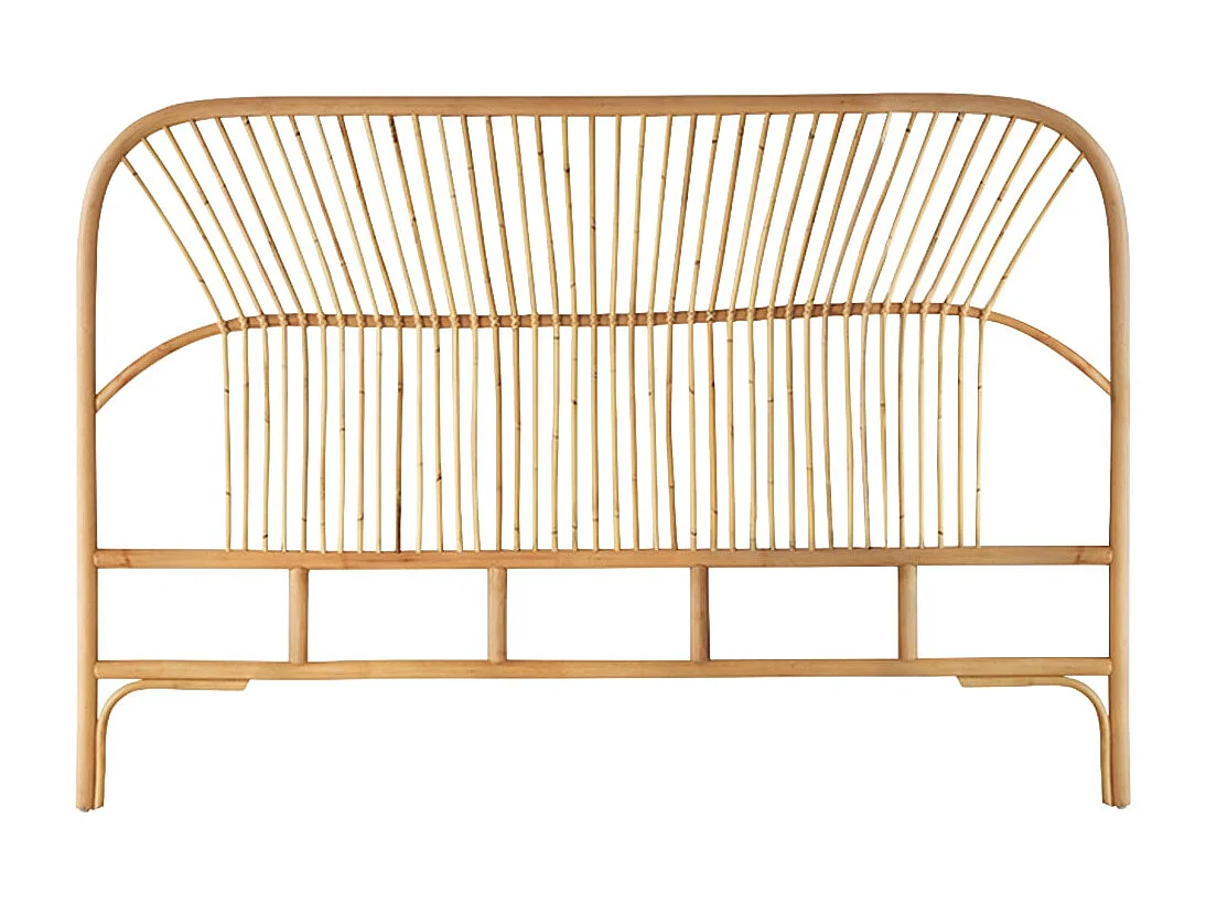 Kopfteil für Bett aus Rattan 160 cm Schlafzimmer Doppelbett Kopf