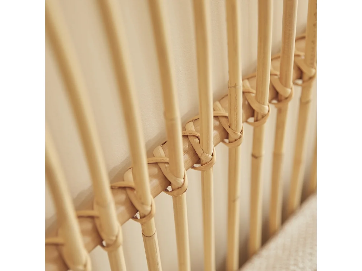 Bett-Kopfteil aus Rattanstäben 180 Colette