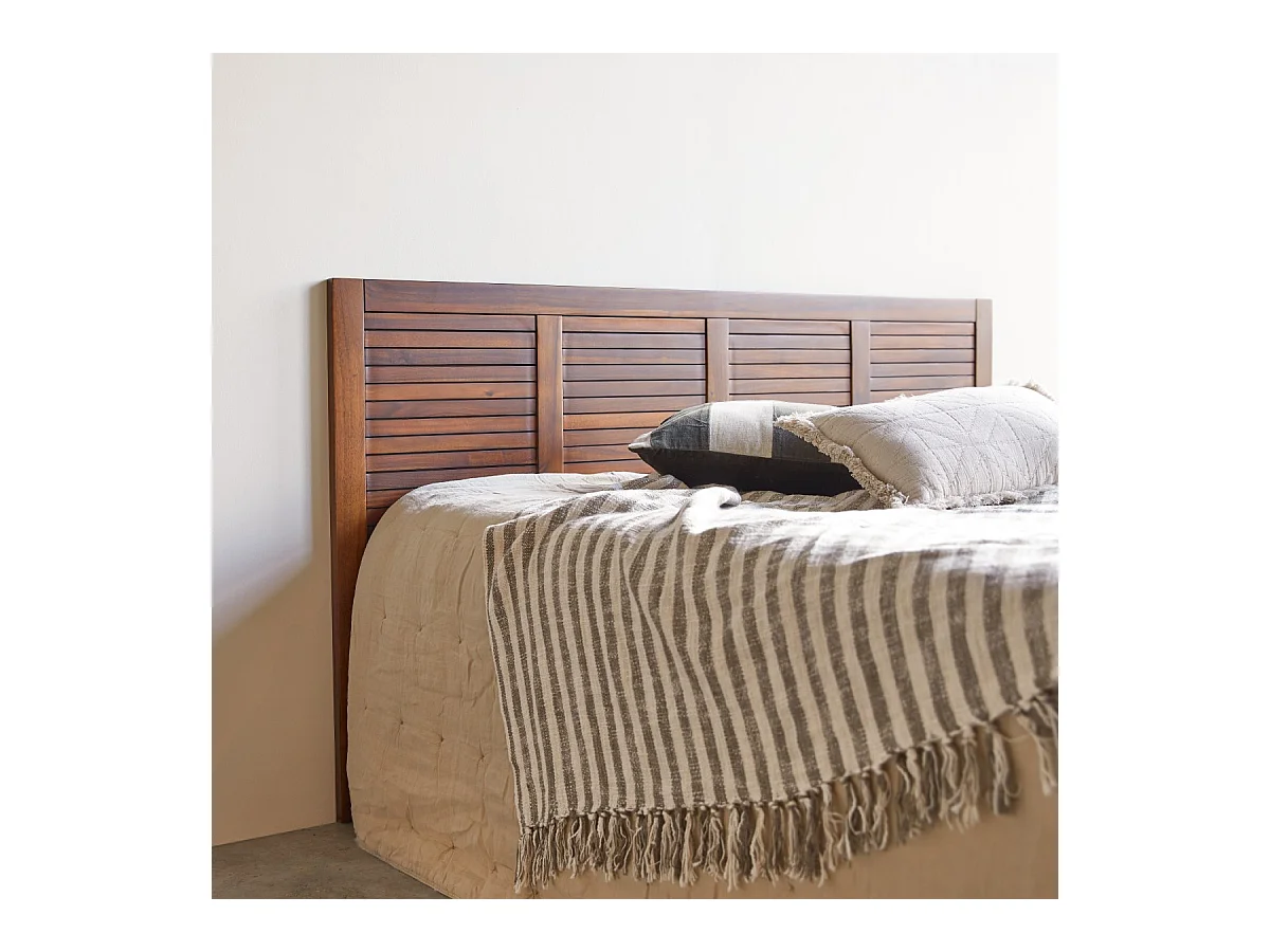 Bettkopfteil Loggia aus massivem Akazienholz 180