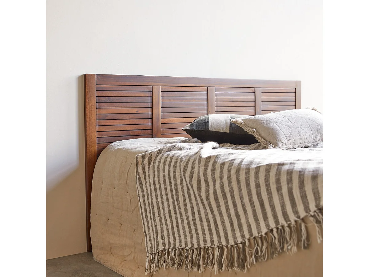 Bettkopfteil Loggia aus massivem Akazienholz 180