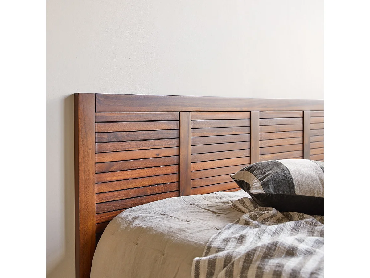 Bettkopfteil Loggia aus massivem Akazienholz 180