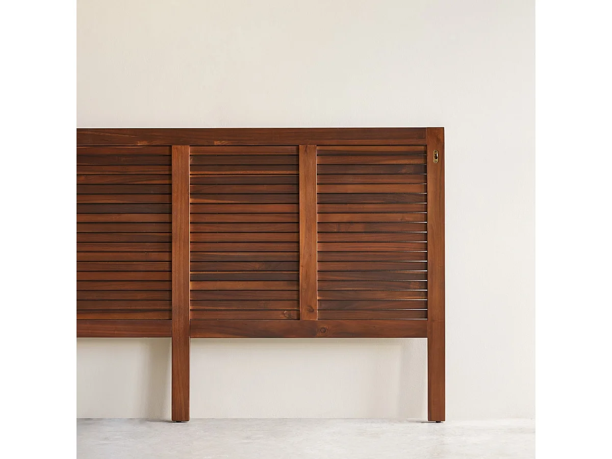 Bettkopfteil Loggia aus massivem Akazienholz 180