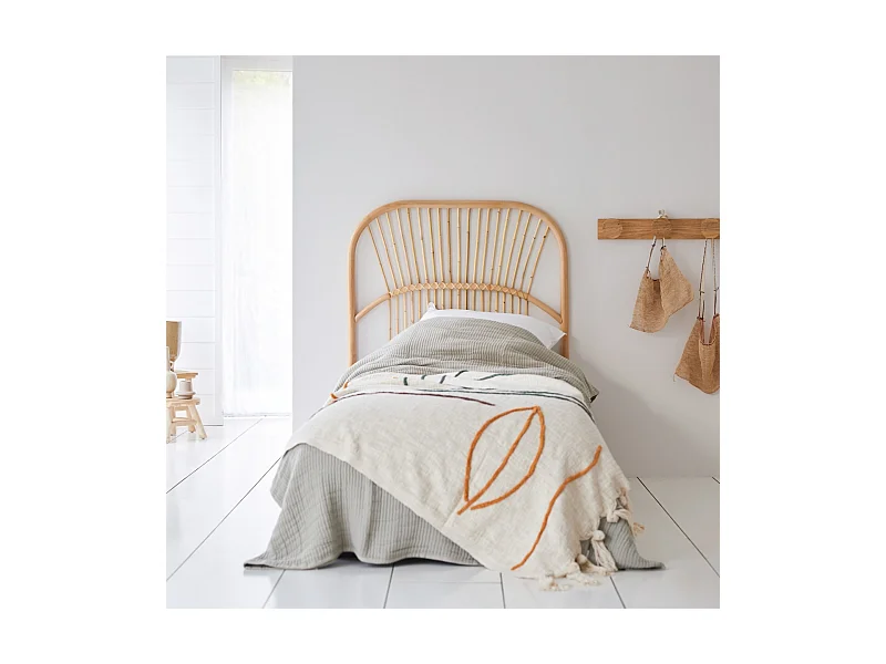 Tête de lit en tiges de rotin 90 Colette