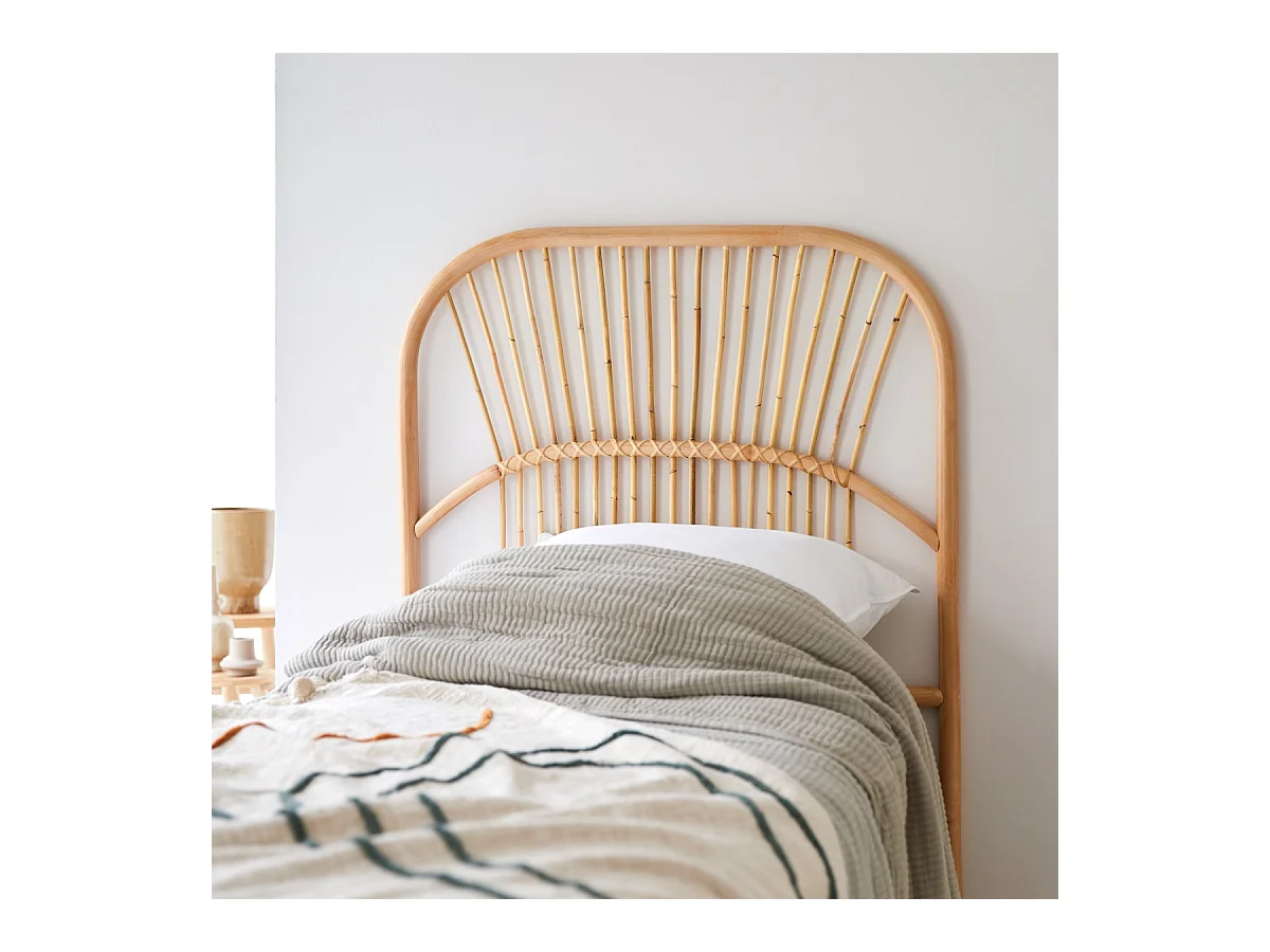 Tête de lit en tiges de rotin 90 Colette