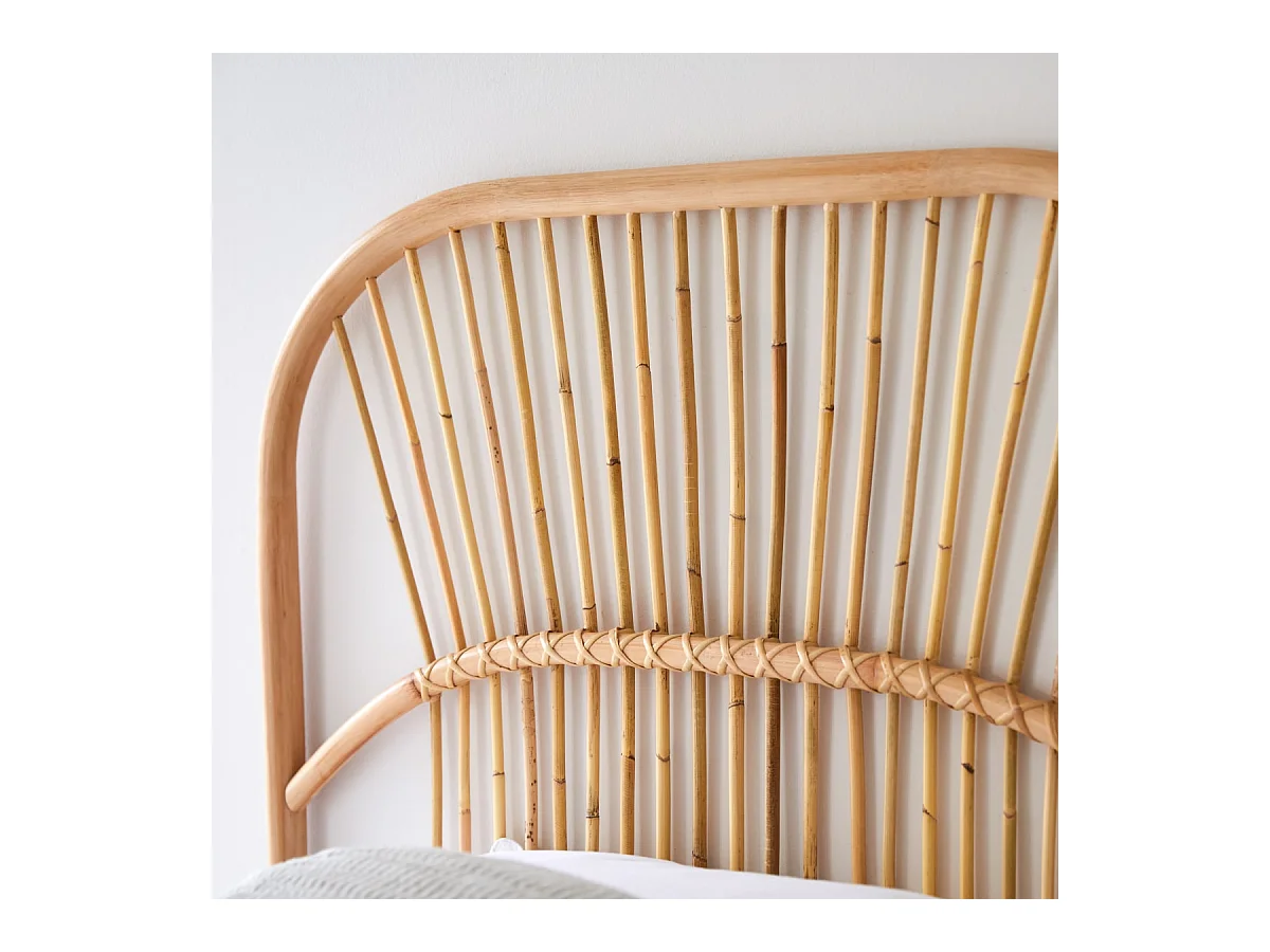 Tête de lit en tiges de rotin 90 Colette