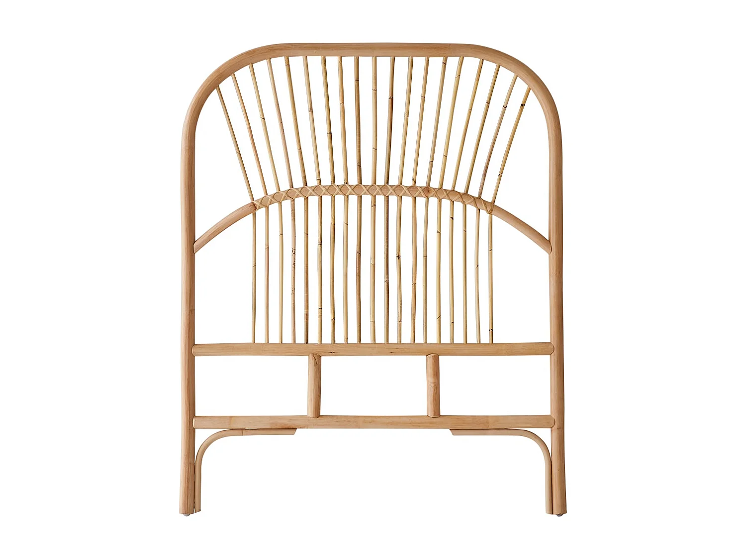Kopfteil für Bett aus Rattan 90 cm Schlafzimmer Doppelbett Kopf