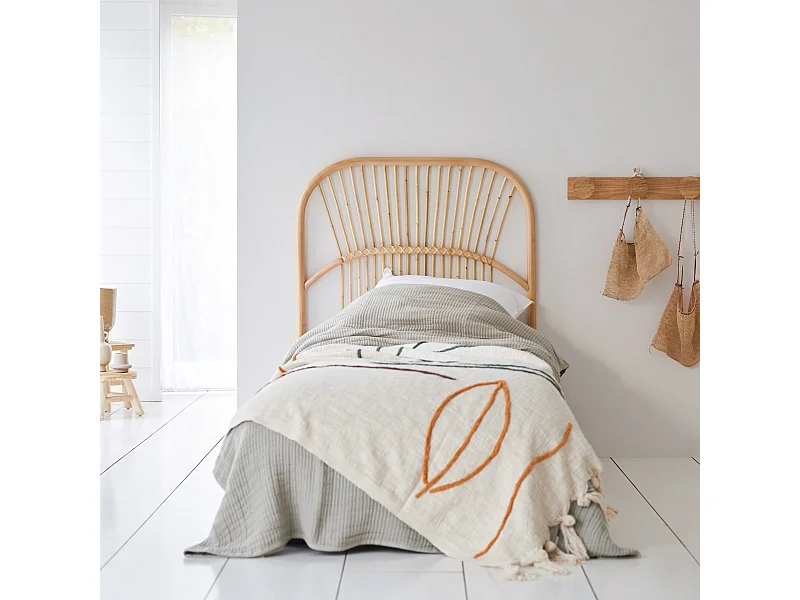Tête de lit en tiges de rotin 90 Colette