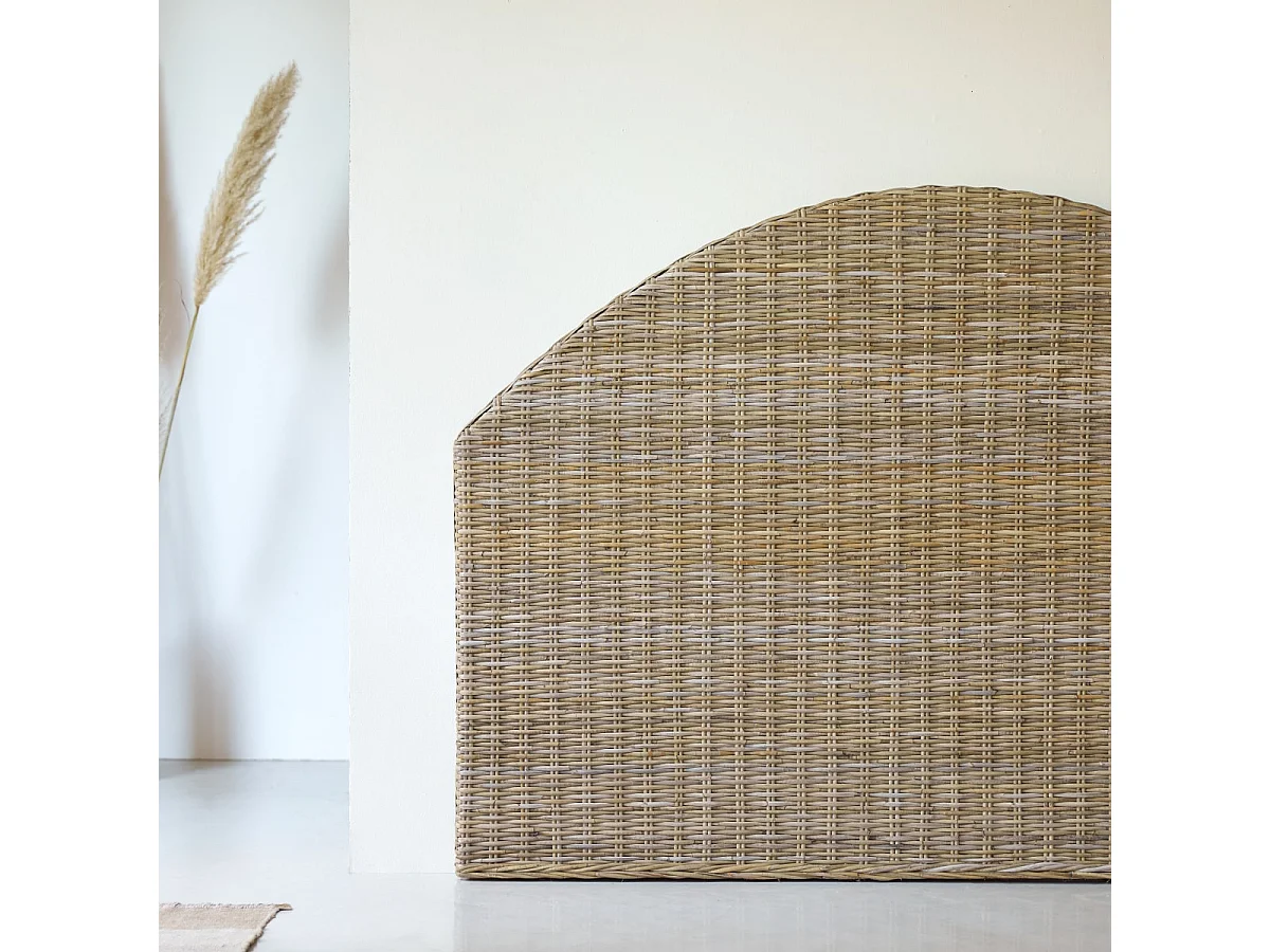 Testata letto testaletto in kubu 160 cm design camera letto Tikamoon