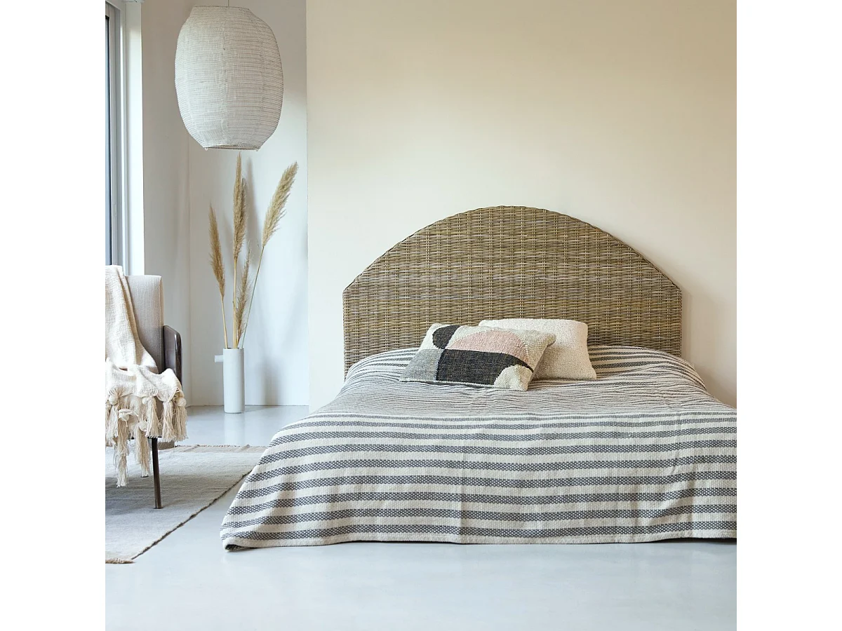 Testata letto testaletto in kubu 160 cm design camera letto Tikamoon