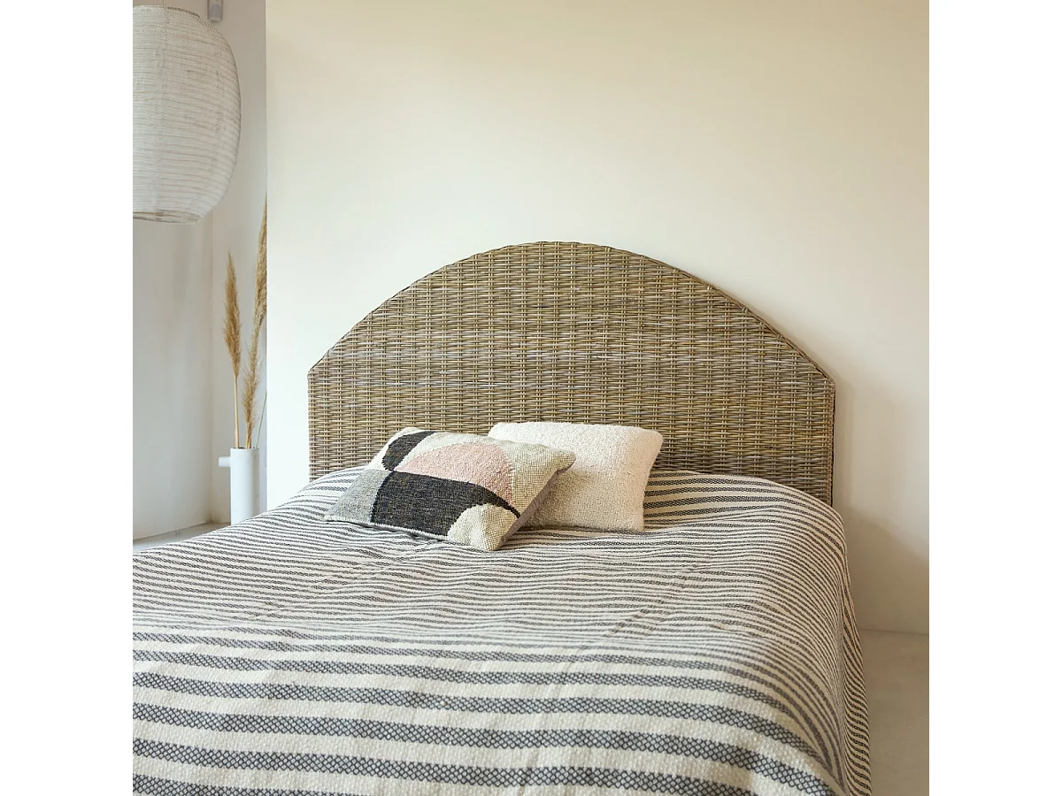 Testata letto testaletto in kubu 160 cm design camera letto Tikamoon