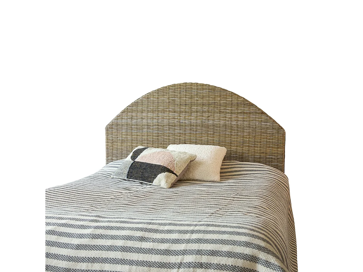 Testata letto testaletto in kubu 160 cm design camera letto Tikamoon