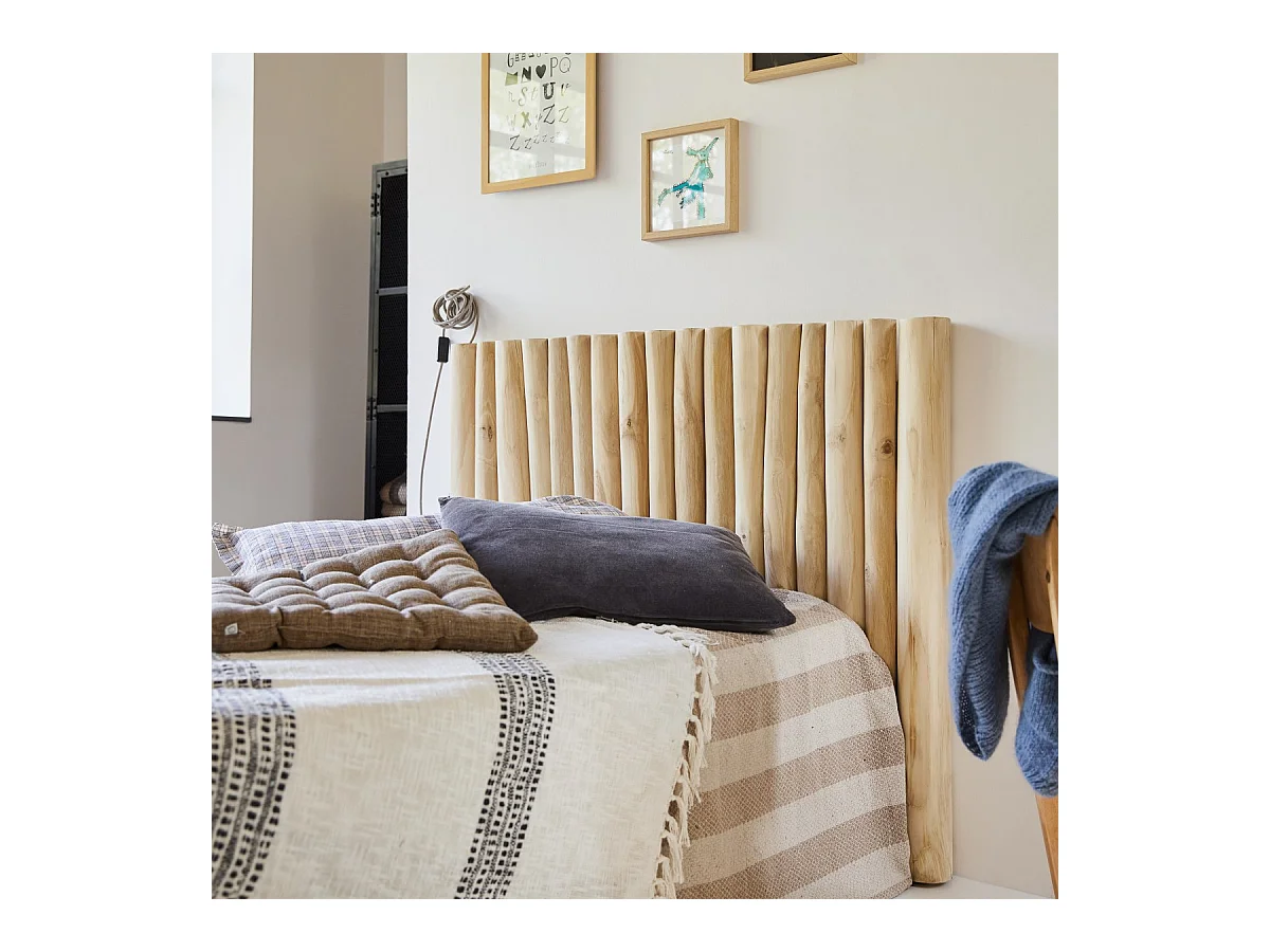 Tête de lit en bois de teck flotté 120 River