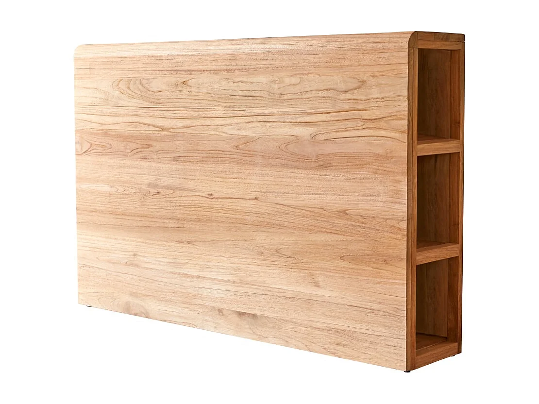 Tête de lit enfant avec rangements en bois de teck 120 Bertie