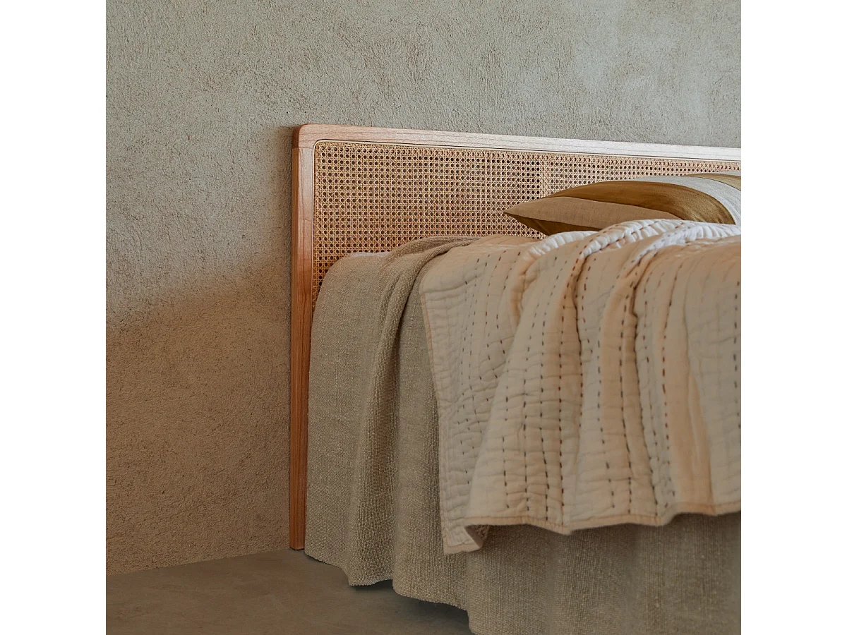 Testata per letto in rattan 160 cm Adele