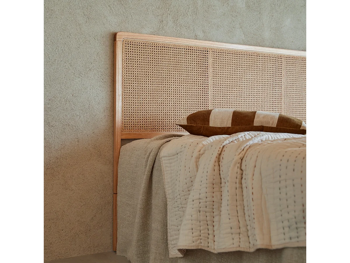 Testata per letto in rattan 160 cm Adele