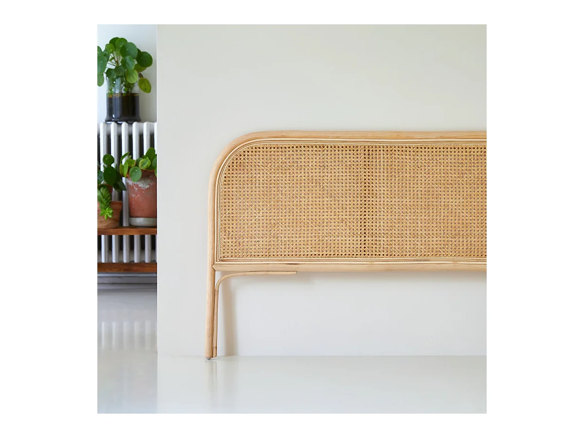 Kopfteil aus Rattan für Bett mit 160 cm Breite Schlafzimmer Doppelbett Kopf