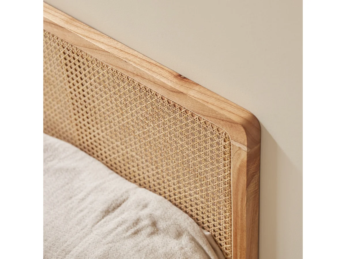 Testiera per letto in midollino intrecciato 90 Adèle