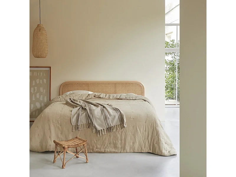Tête de lit en tiges de rotin 180 Josephine