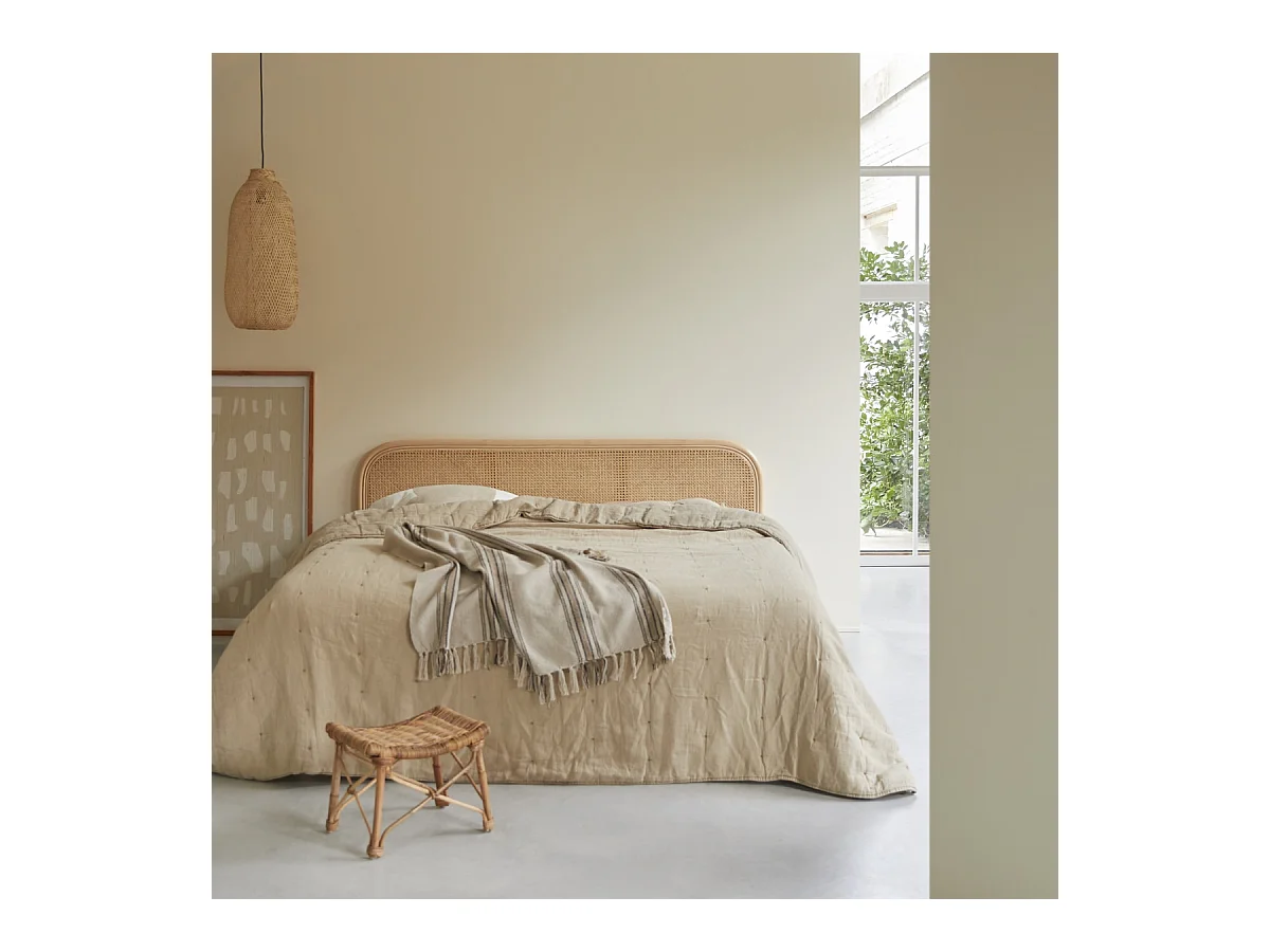 Tête de lit en tiges de rotin 180 Josephine