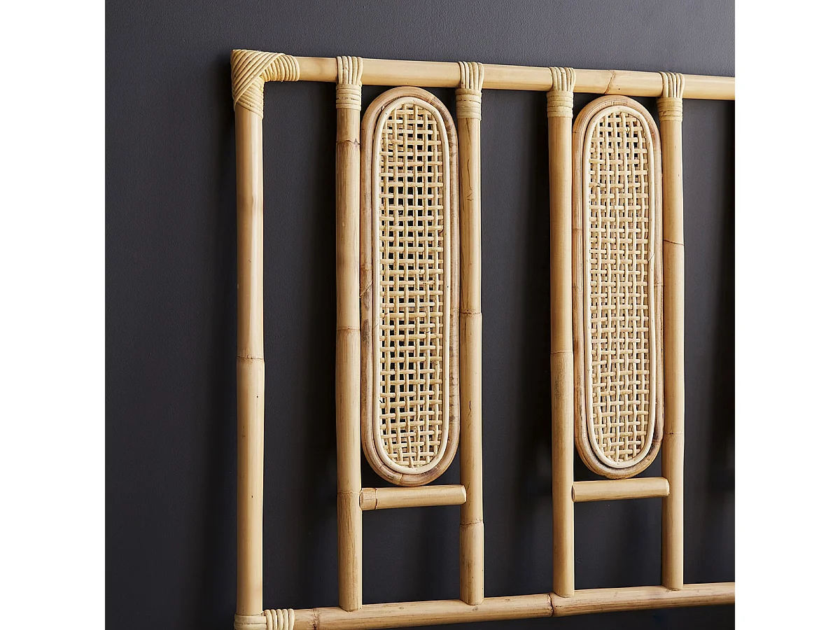 Testiera letto in midollino di rattan 160 Paulette