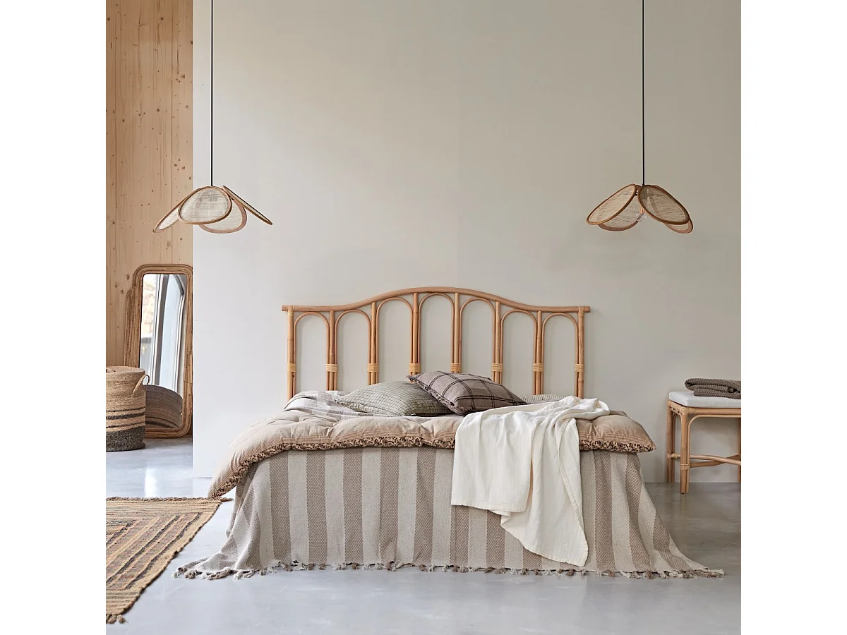 Tête de lit en tiges de rotin 160 cm Ondine