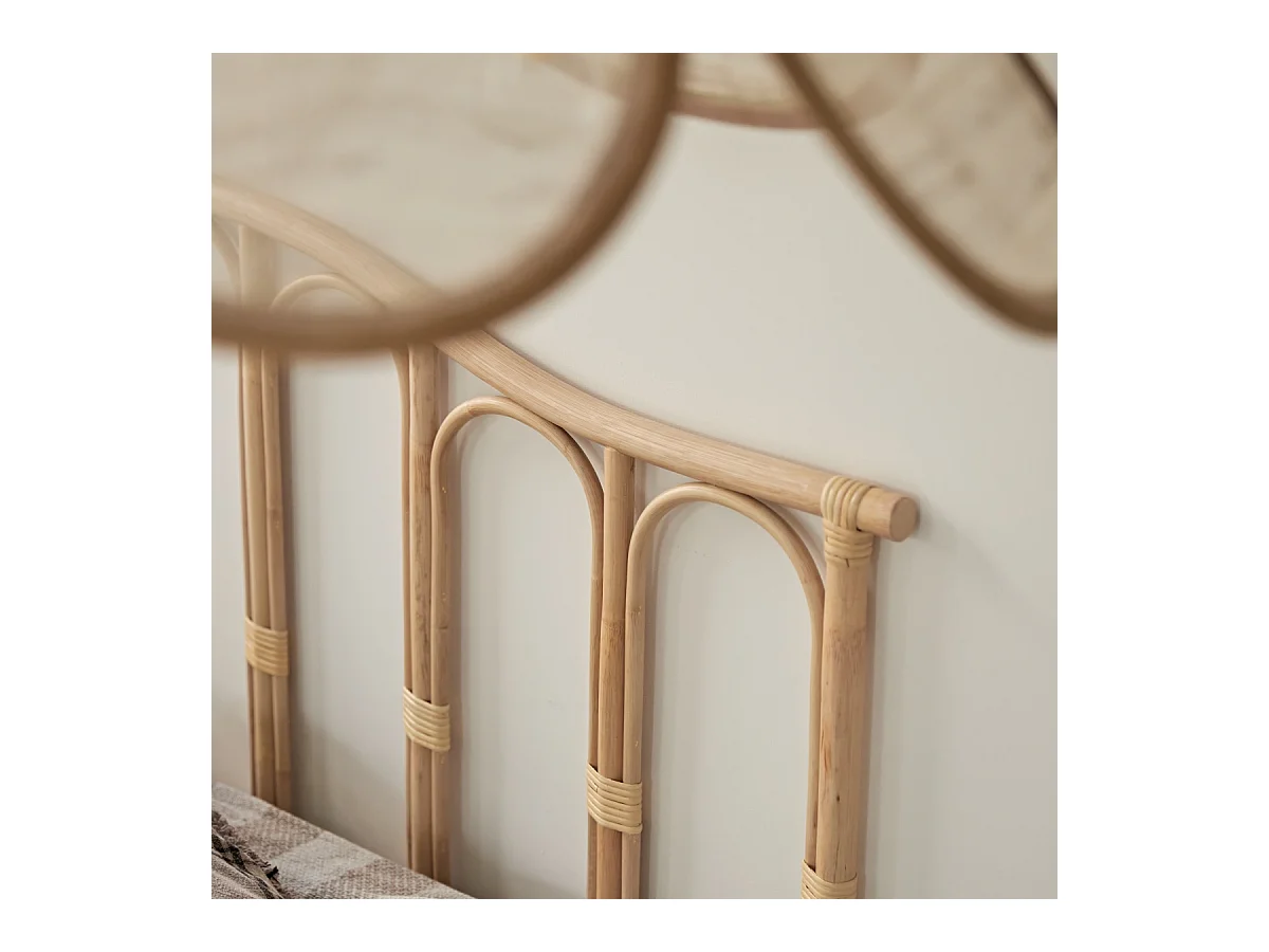 Tête de lit en tiges de rotin 160 cm Ondine