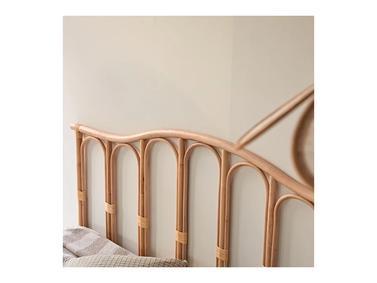 Tête de lit en tiges de rotin 160 cm Ondine