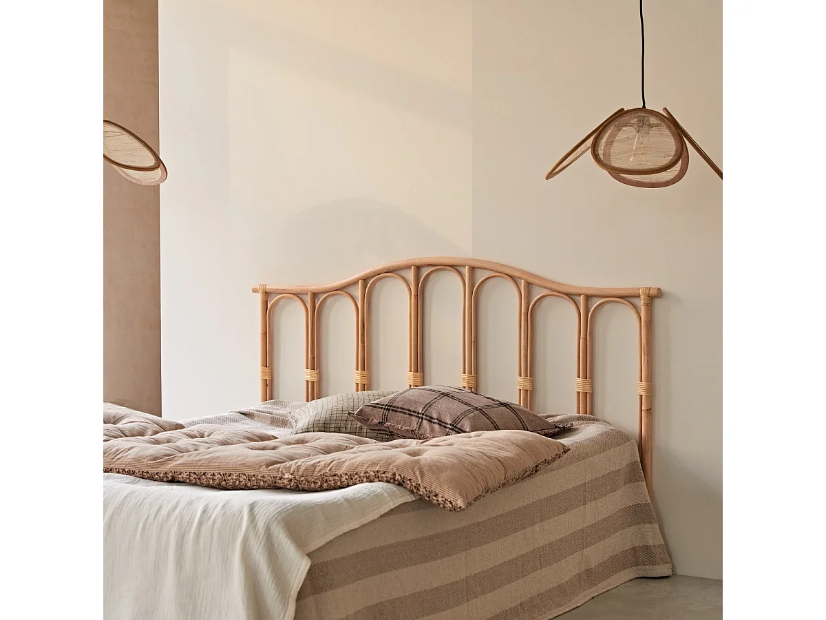 Tête de lit en tiges de rotin 160 cm Ondine