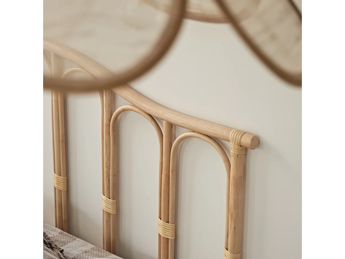 Tête de lit en tiges de rotin 160 cm Ondine