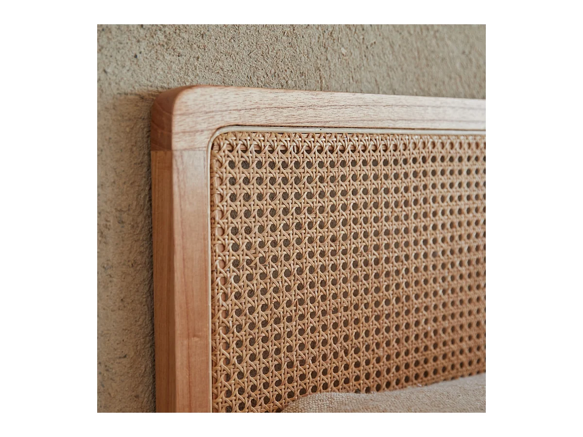 Bettkopfteil aus Rattanstäben 200 Adèle