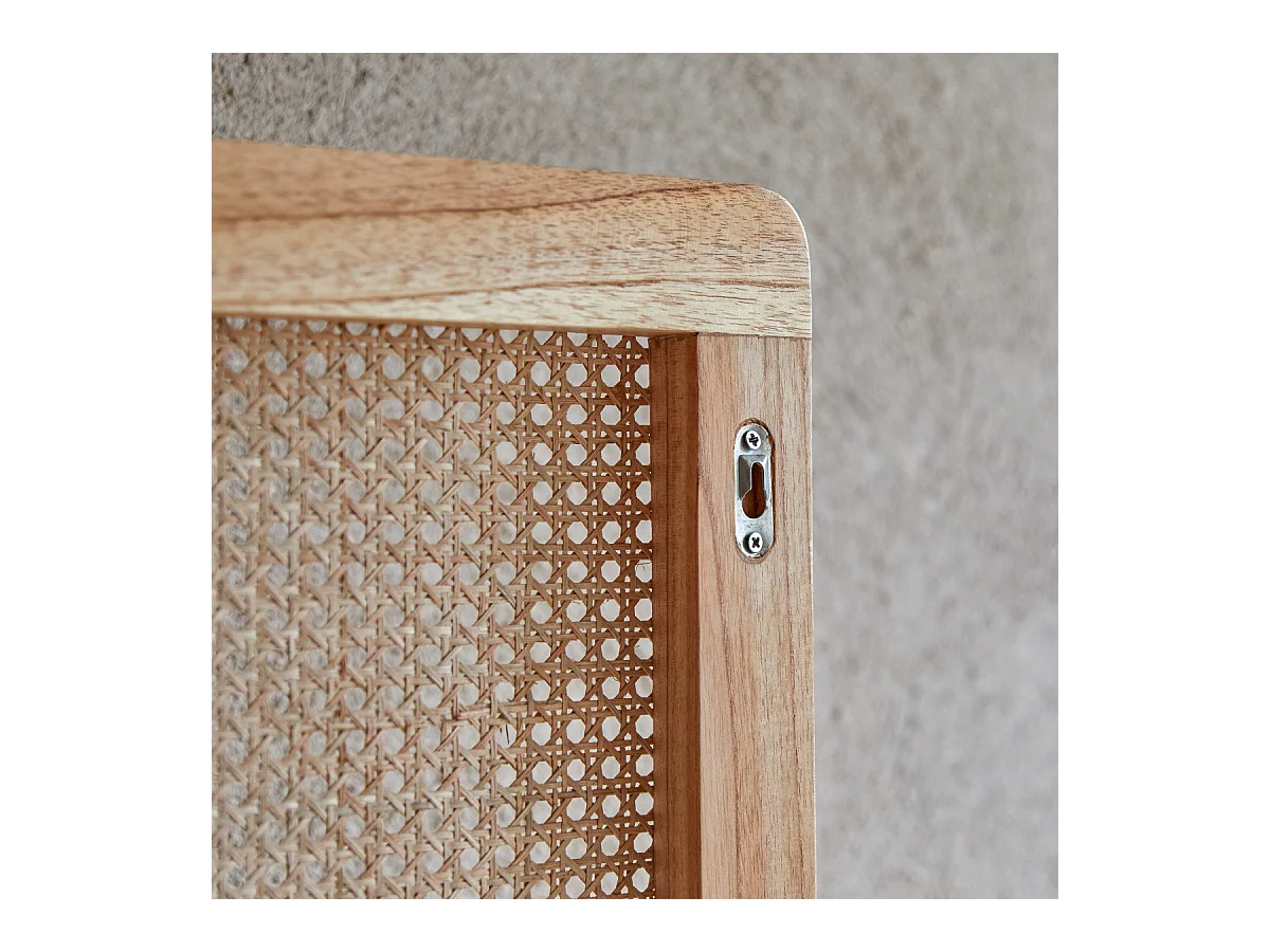 Bettkopfteil aus Rattanstäben 200 Adèle