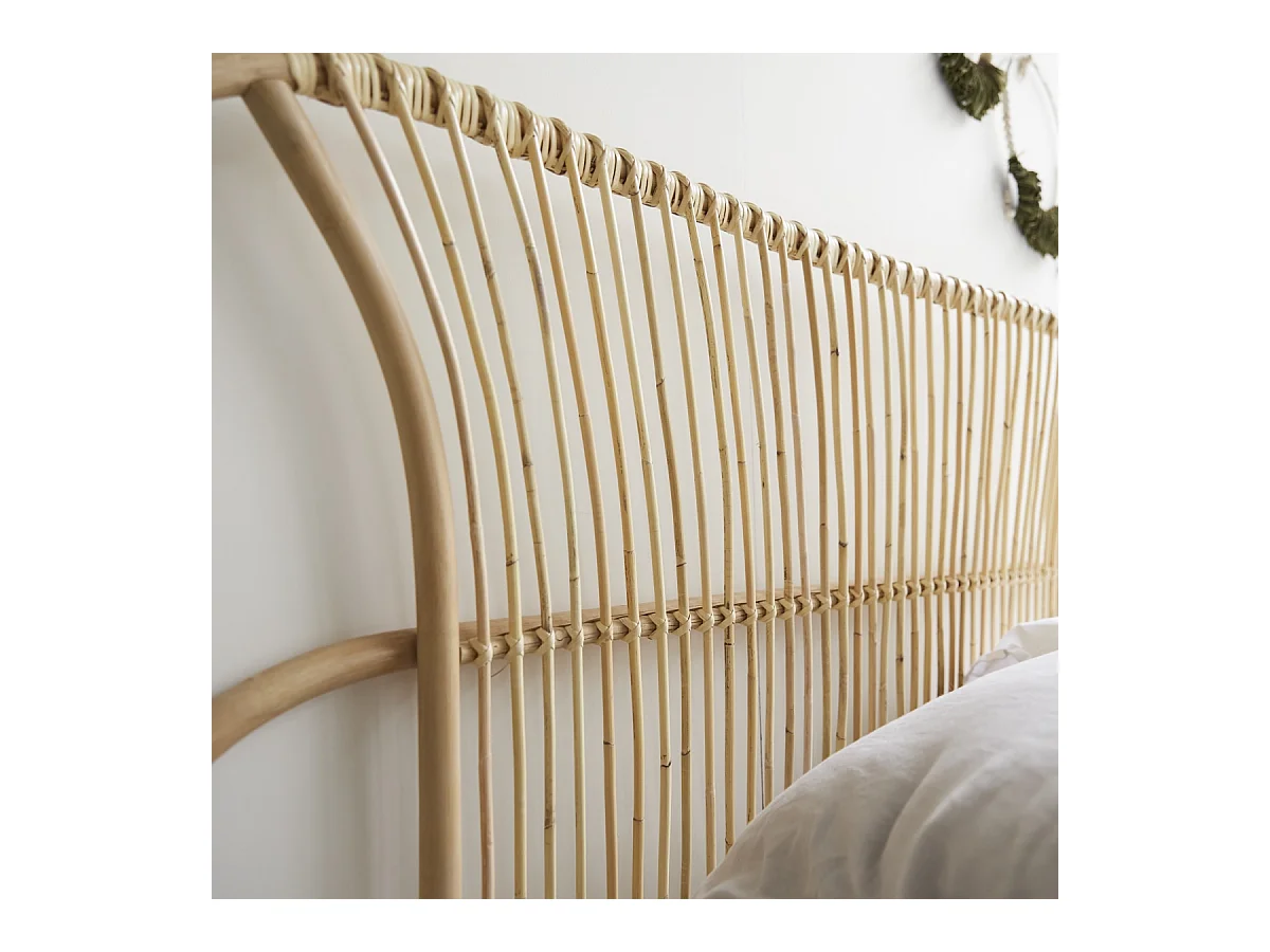 Tête de lit en tiges de rotin 190 Léontie