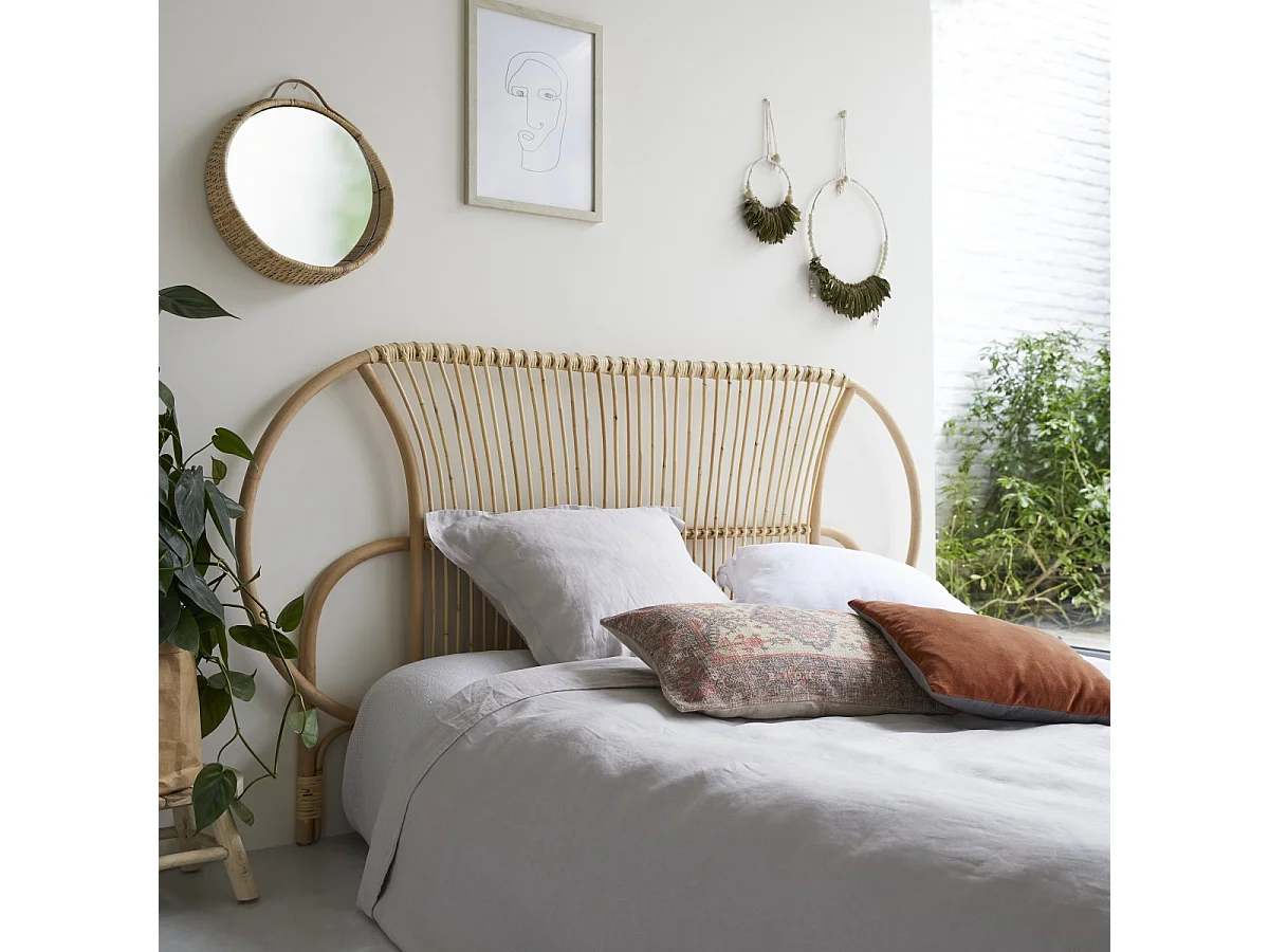 Testata per letto in rattan 190 cm Léontie