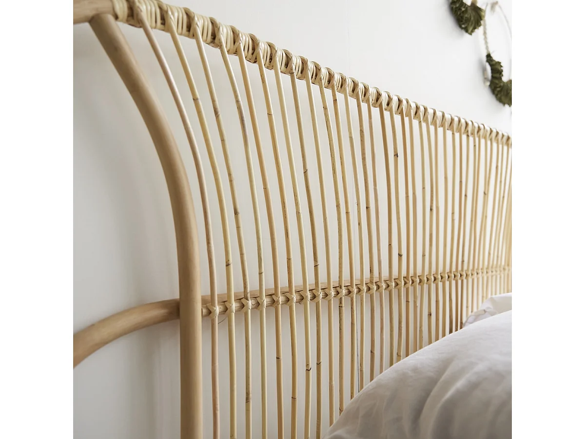 Testata per letto in rattan 190 cm Léontie