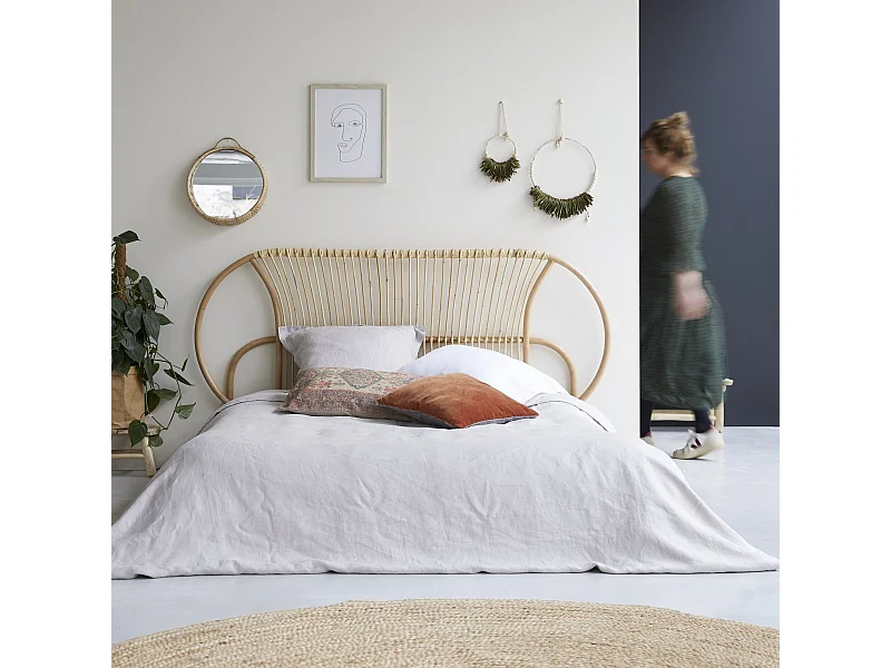 Testata per letto in rattan 190 cm Léontie