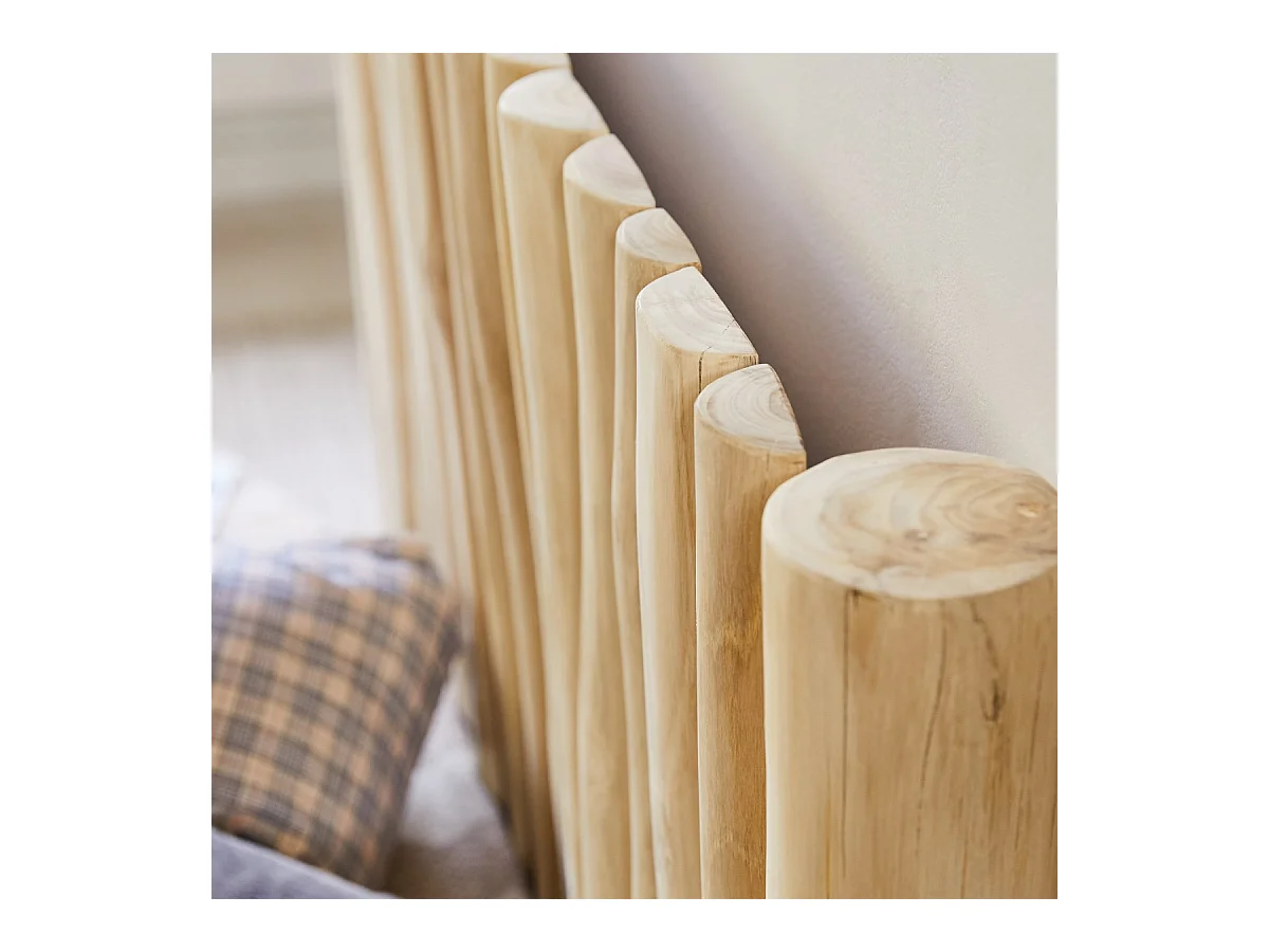 Tête de lit enfant en bois de teck flotté 120 River