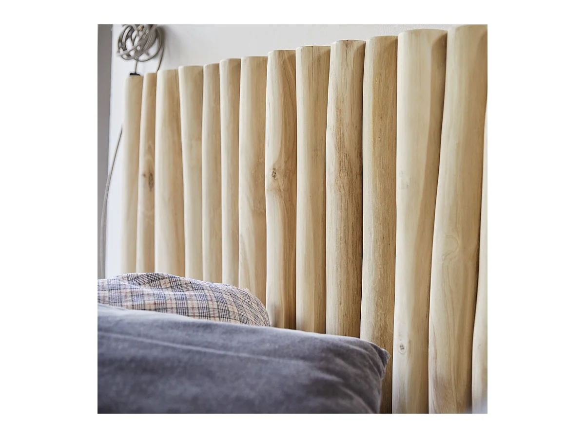 Tête de lit enfant en bois de teck flotté 120 River