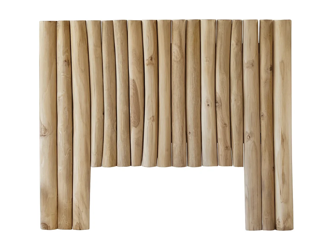 Testiera per bambini in legno di teak fluitato 120 River