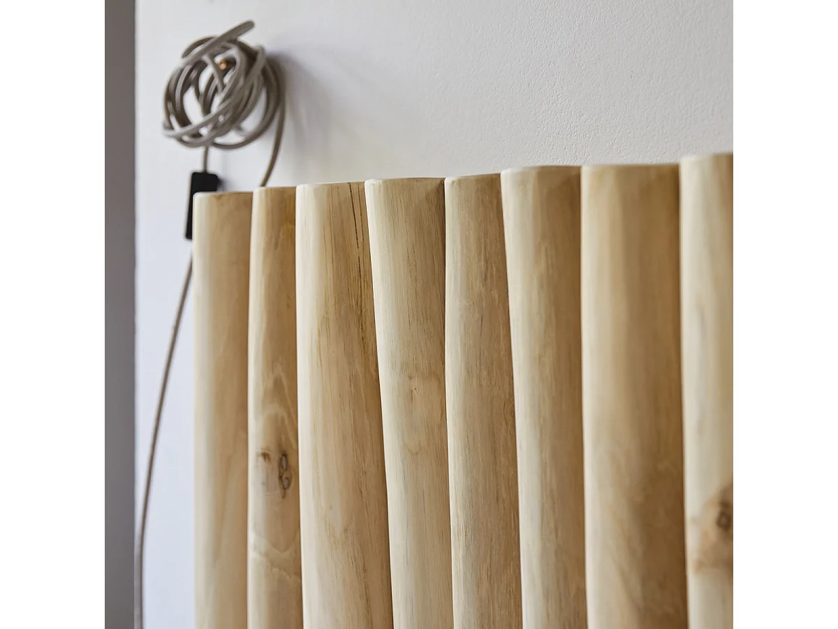 Testiera per bambini in legno di teak fluitato 120 River