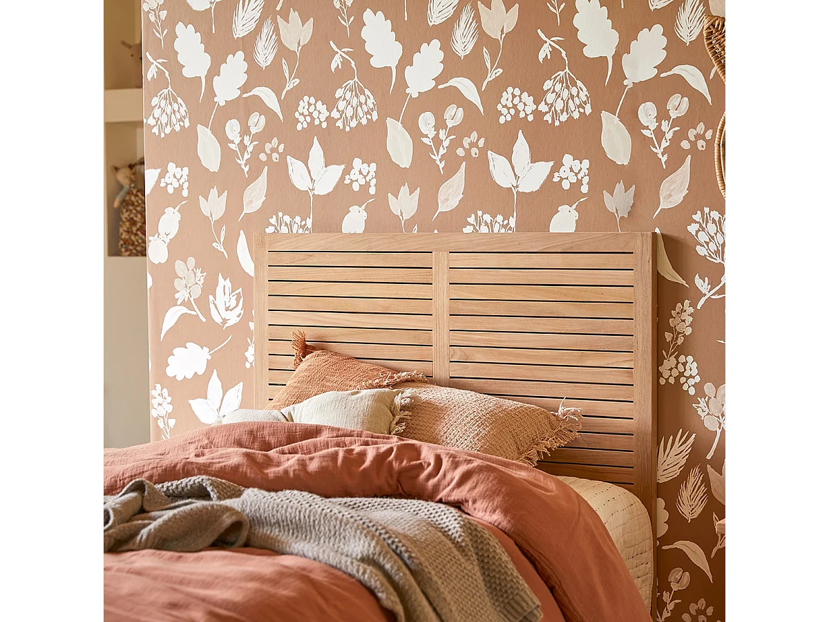 Tête de lit enfant en bois de teck 95 Suzette