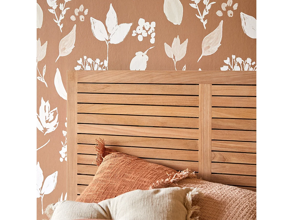 Tête de lit enfant en bois de teck 95 Suzette