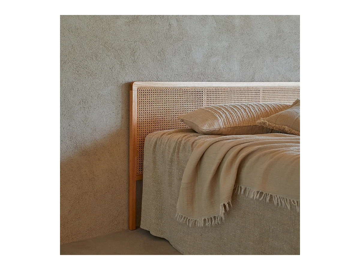 Bett-Kopfteil aus Rattanstäben 180 Adèle