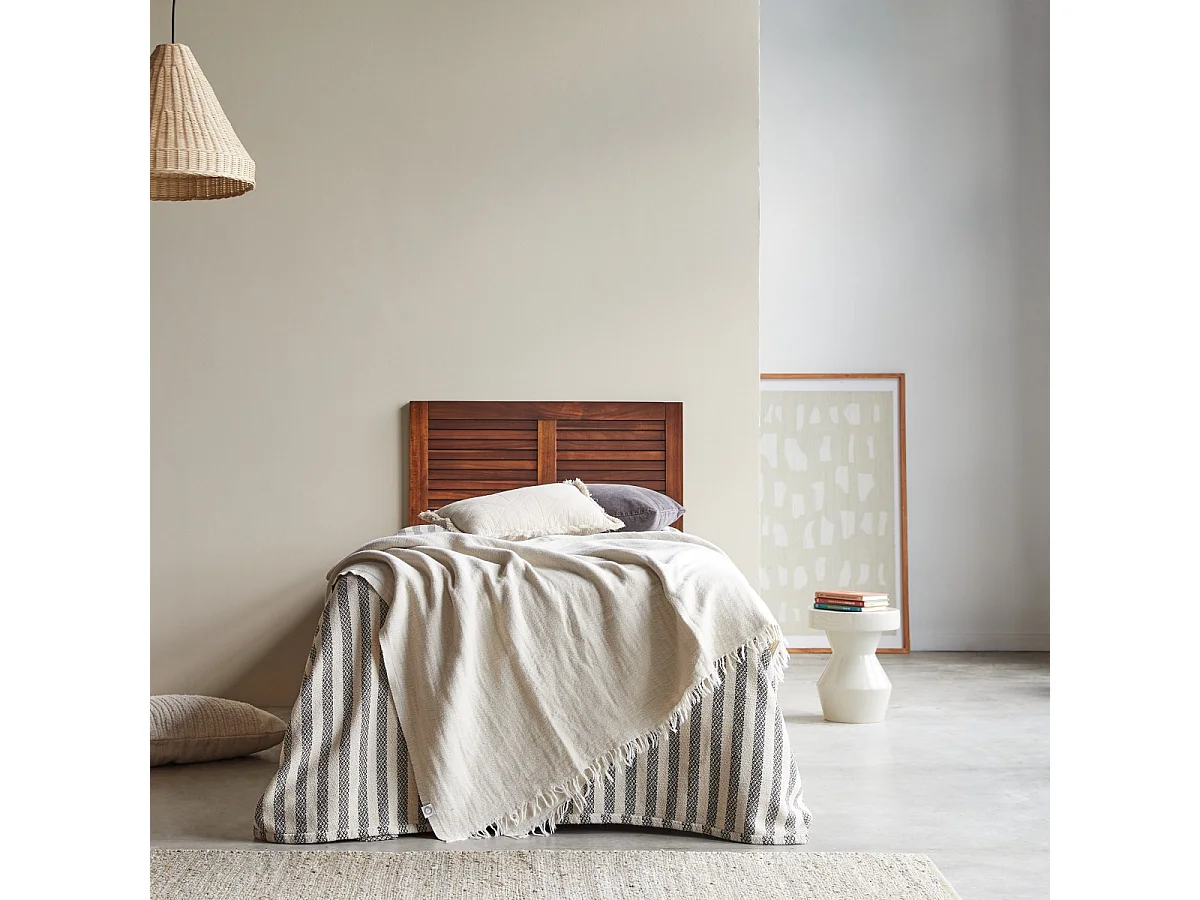 Bett-Kopfteil Loggia aus massivem Akazienholz 90