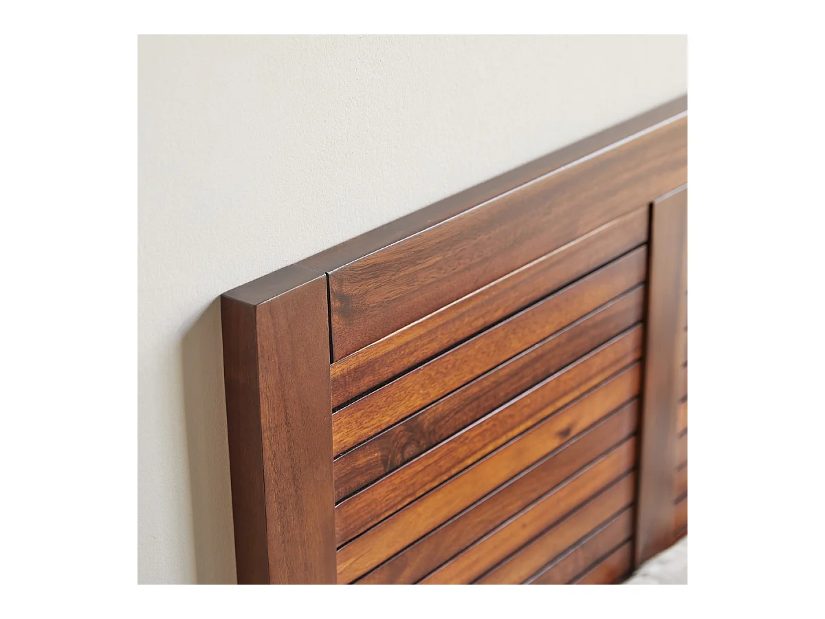 Bett-Kopfteil Loggia aus massivem Akazienholz 90