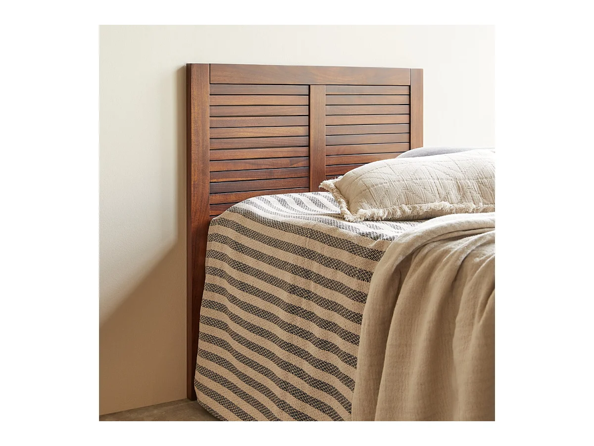 Bett-Kopfteil Loggia aus massivem Akazienholz 90