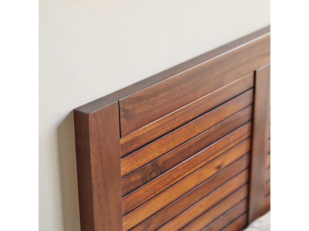 Bett-Kopfteil Loggia aus massivem Akazienholz 90